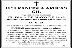 Francisca Arocas Gil